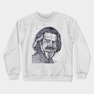 ALAN WATTS - ink portrait .1 Crewneck Sweatshirt